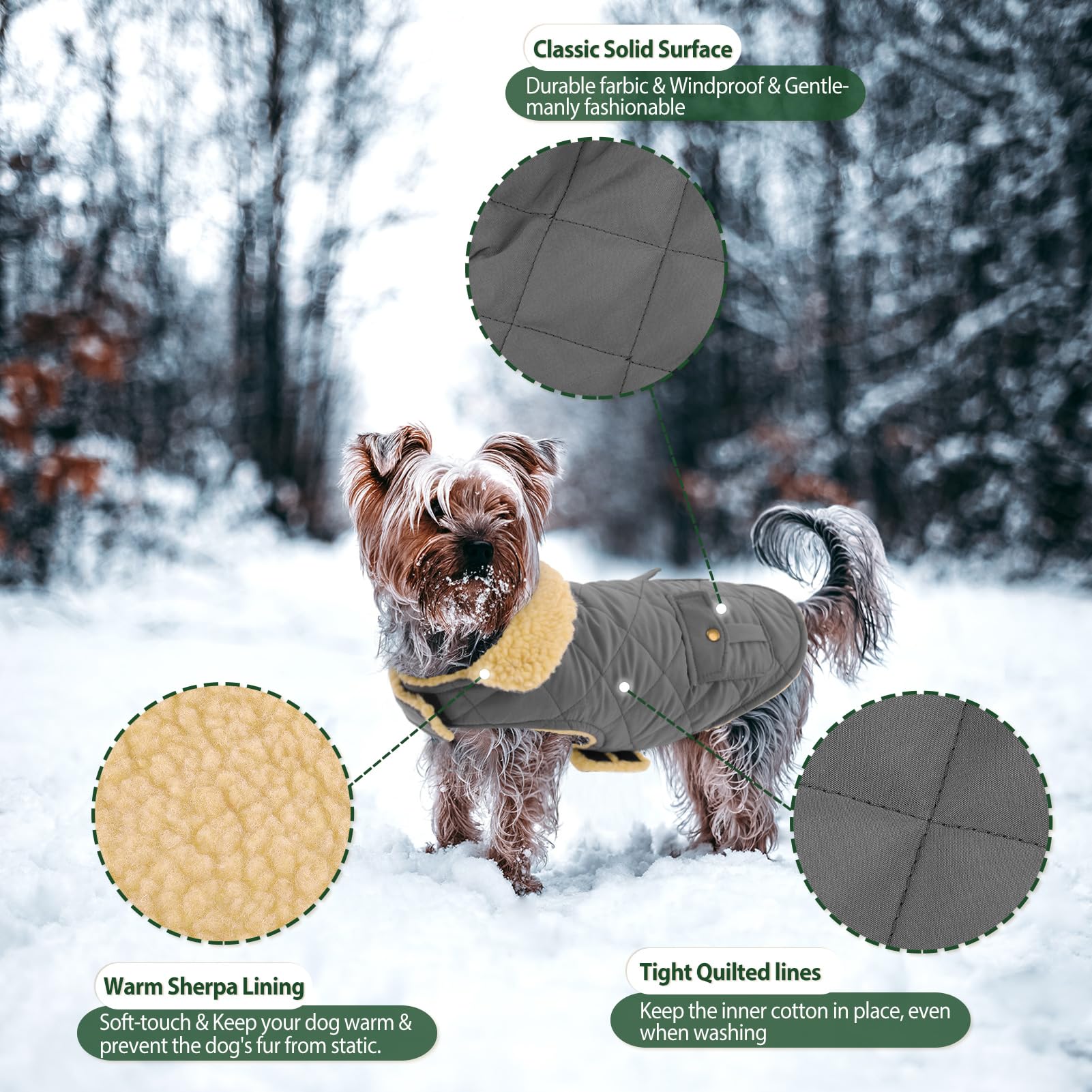 Abrigo Grande para Perro, Chaqueta cálida para Perros extragrandes, Abrigo de Invierno para Perro, Resistente al Viento, Abrigos para Clima frío, Chaqueta de Nieve para Perros, Ropa para Mascotas,