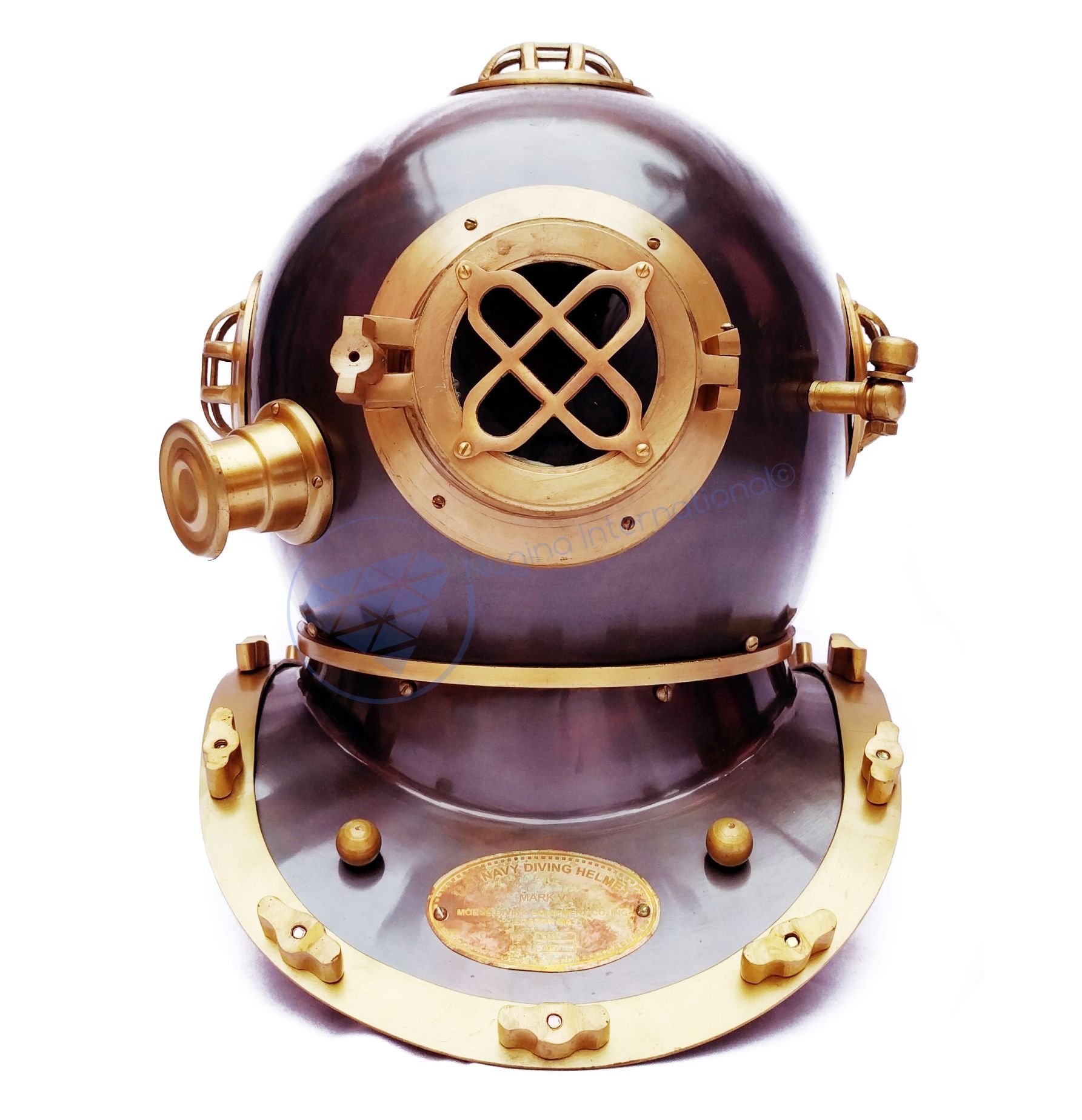 Casque de plongée pour Plongeur, Marine, Marine, Marine, 18 ", Finition cuivre Antique | Cadeau de la Marine | Nagina International