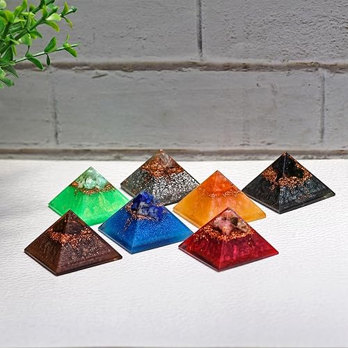 Miniatura 5 de 7 mini pirámides para cuidado personal, armonía, meditación, yoga, espiritualidad, decoración de cristal, espacio de trabajo de equilibrio hecho de