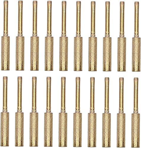 Limas de motosierra, 20 piezas de afilador de motosierra, afilador de motosierra, herramienta de pulido de pulido para rueda de 732 pulgadas y