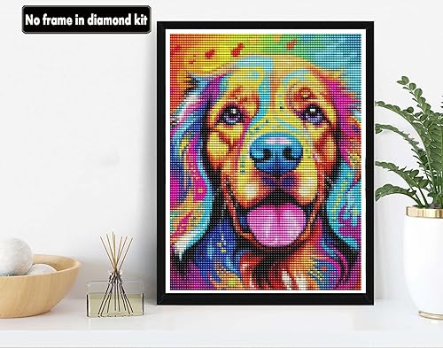 Miniatura 10 de VAIIEYO Kits de pintura de diamantes 5D para adultos y perros, pintura con diamantes de animal, pintura por números, mascotas mansión, taladro