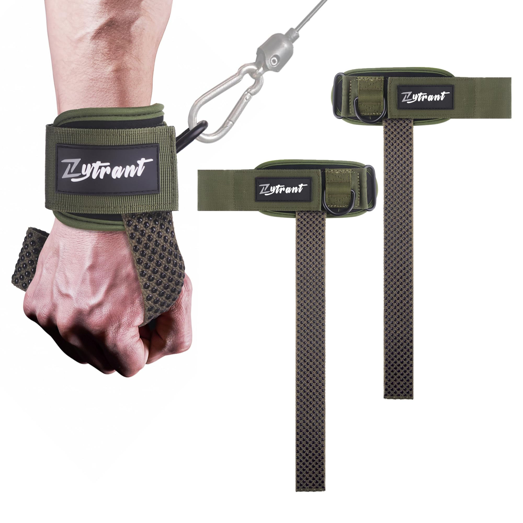 Weight Lifting Straps With Cuffed D Ring, Wrist Support for Men, Heavy Duty Thick Comfortable Lifting Straps, Secure Fit, Enhanced Grip, Straps for Weightlifting & Gym Training-image-44