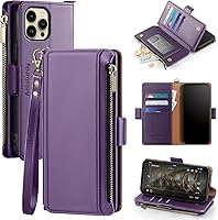 Vista 9 de Antsturdy Funda tipo cartera compatible con iPhone 12 Pro Max, funda de piel sintética con bloqueo RFID, funda protectora para mujeres y hombres