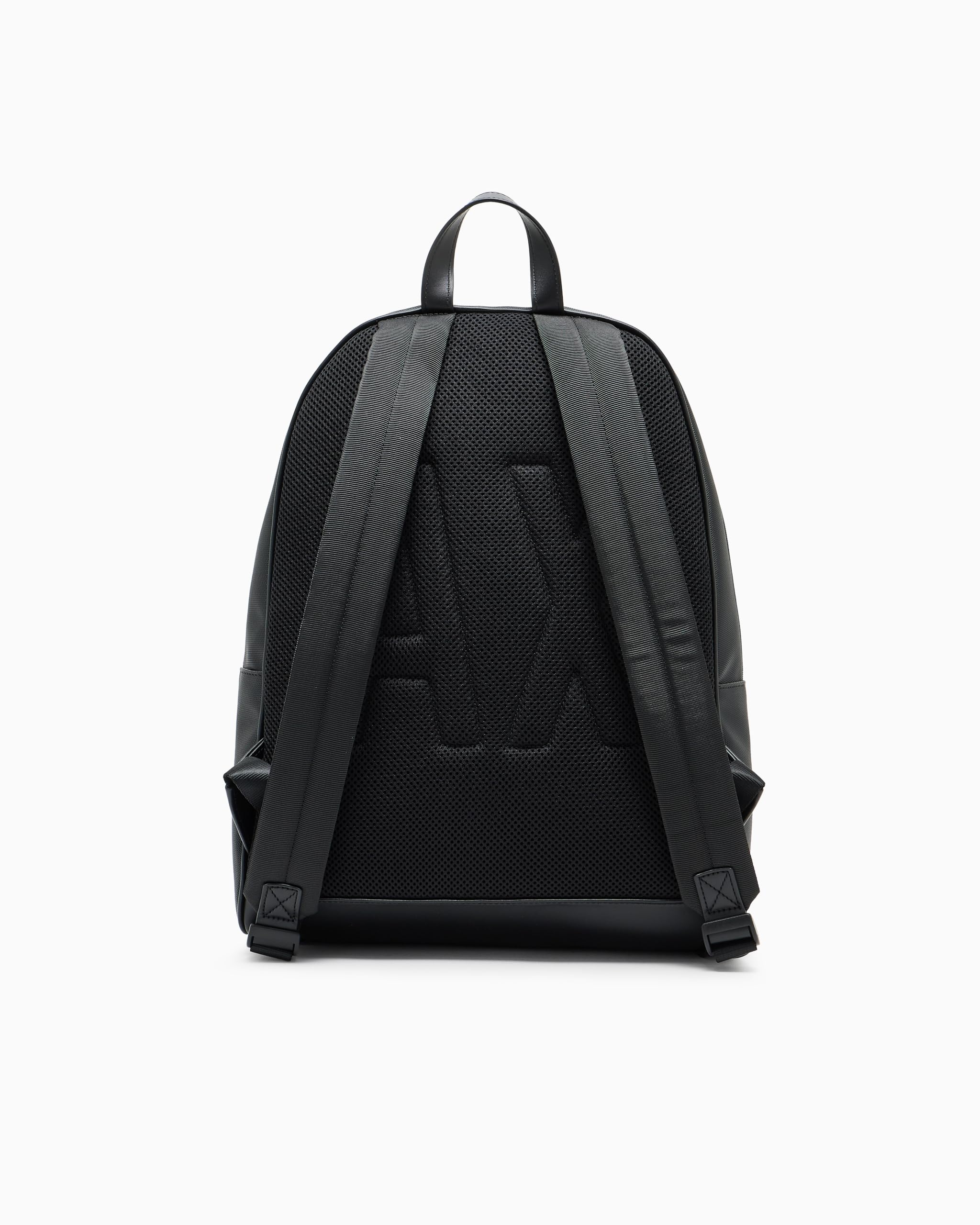 Armani Exchange Zaino da uomo Essential, Dylan, con logo stampato, nero/pomegranate, Black/Pomegranate, taglia unica