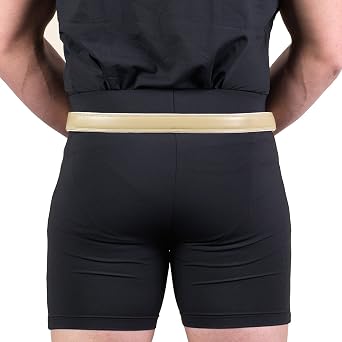Truform-OTC Hernia Truss, Single Spring, Inguinal Pad Compression, Plated Steel Shank, Adjustable, 38 inch Hip (Left)
