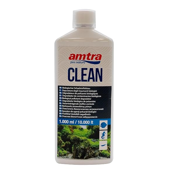 Amtra Clean - Purificador De Agua Natural Para Acuarios, Tratamiento De Agua Natural Para Acuarios, Reduce…