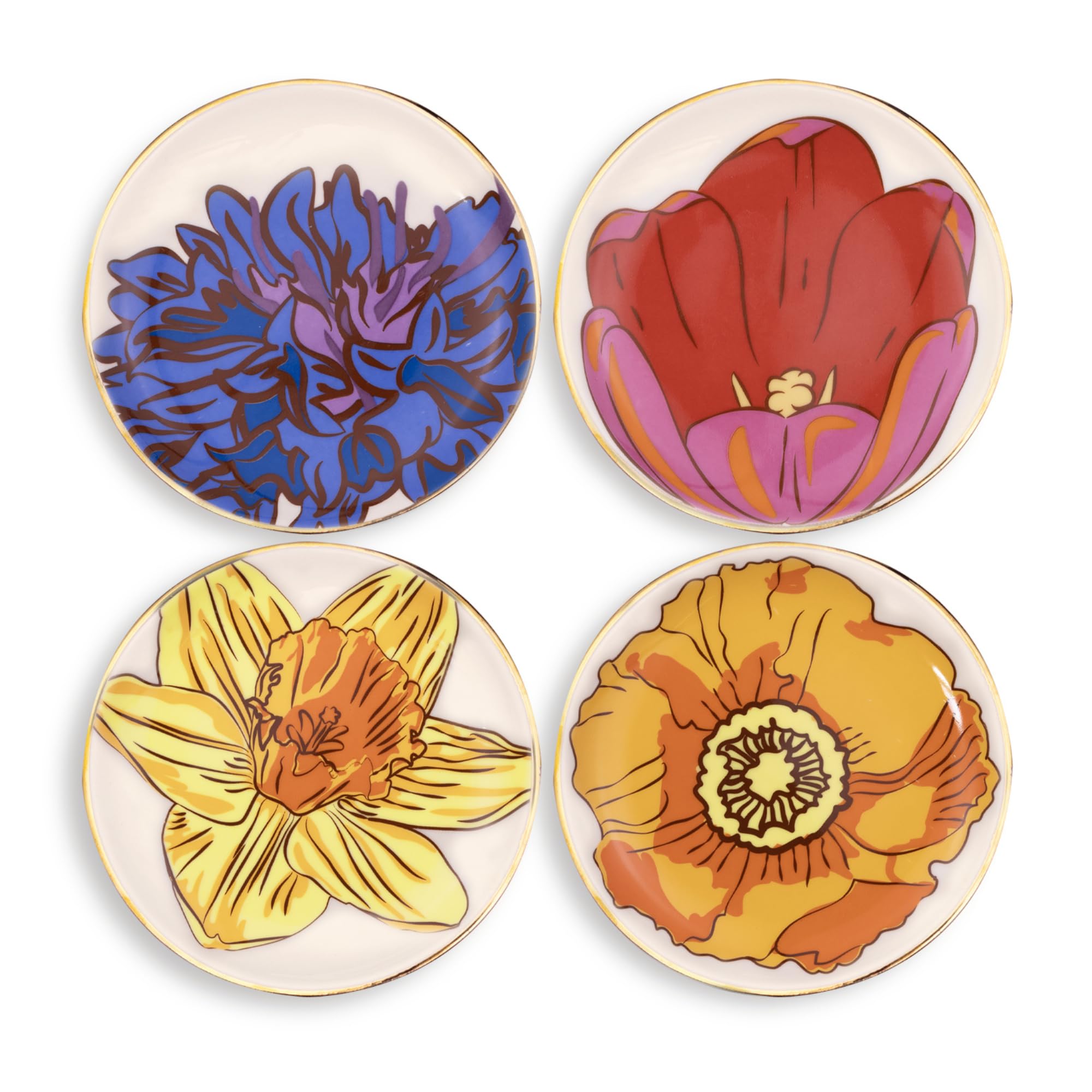 Amazon.com: Vera Bradley 4 Pack Table Coasters for Drinks, Ceramic
