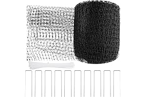 Heavy Duty Deer Barrier Fence Netting - 5x100 ft Black Garden Net...