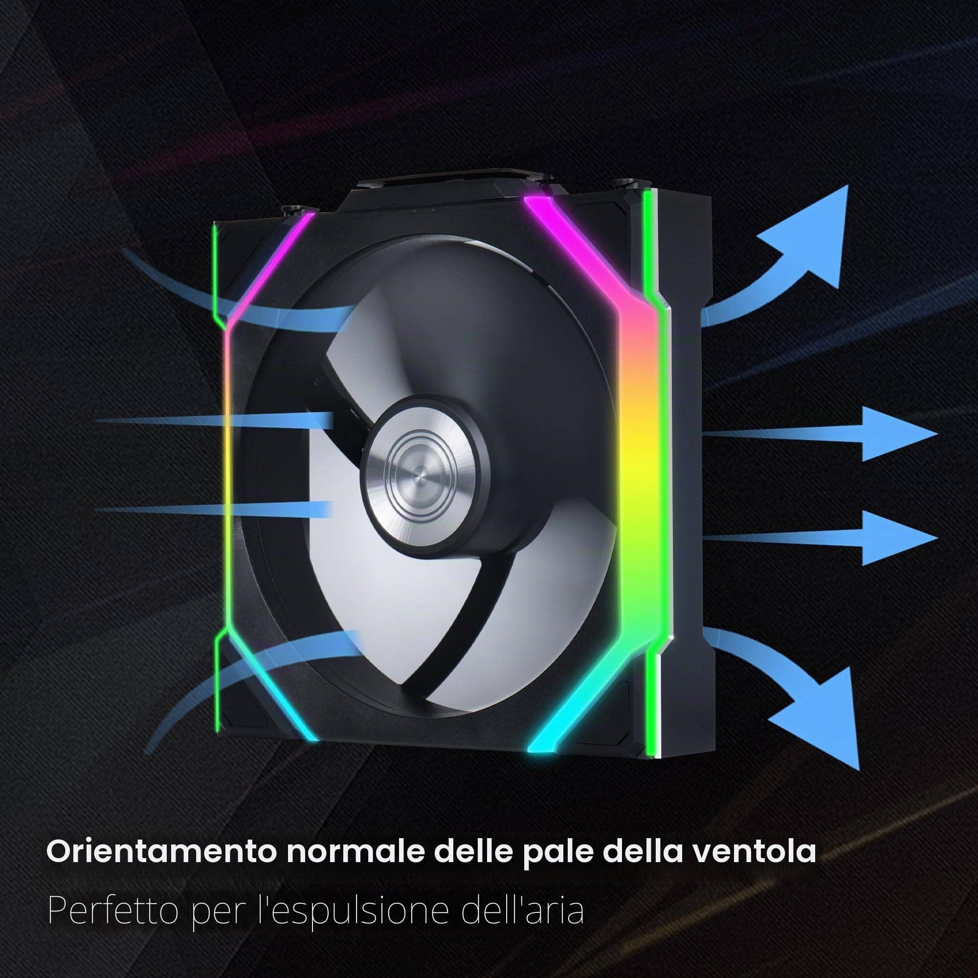 Lian Li Uni Fan Sl Wireless 120 Reverse Blade Case Per Computer Ventilatore 12 Cm Nero 3 Pz (lian Li Uni Fan Sl Wireless 120mm Reverse Flow Triple pa