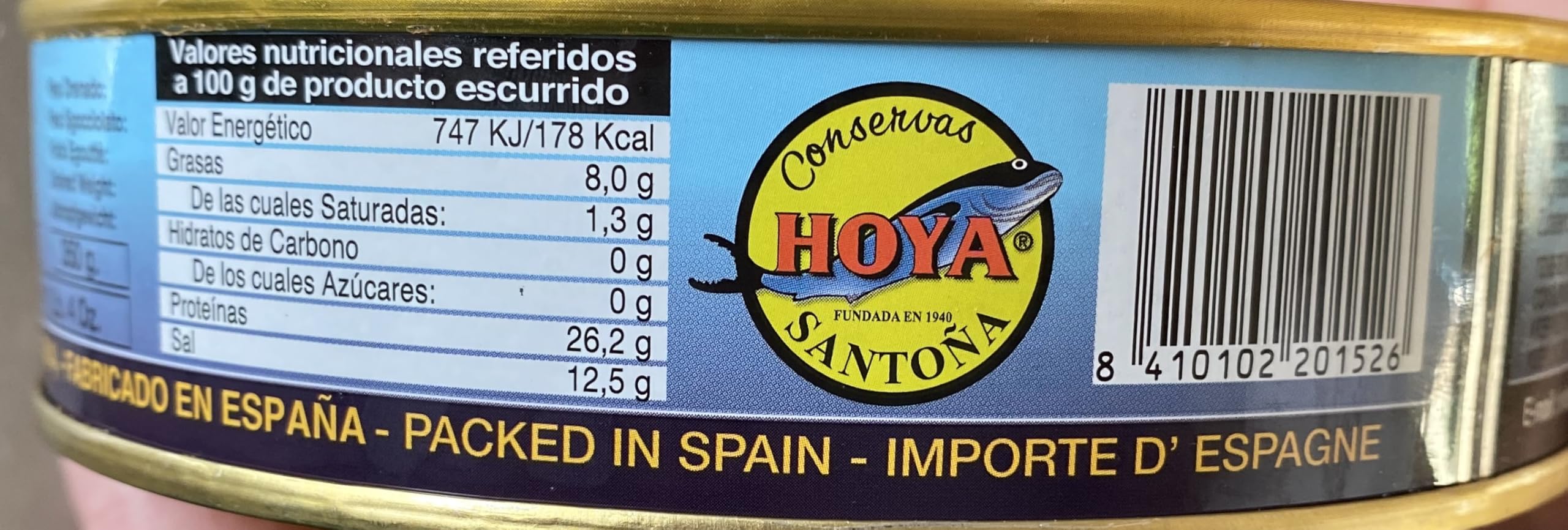 Hoya Anchoas de Santoña XL - 00 Lata de 500g/Aprox.67 filetes. Elaboración Artesana con bocartes grandes del Cantábrico en Aceite de Oliva. (500g (Paquete de 1)) - 2