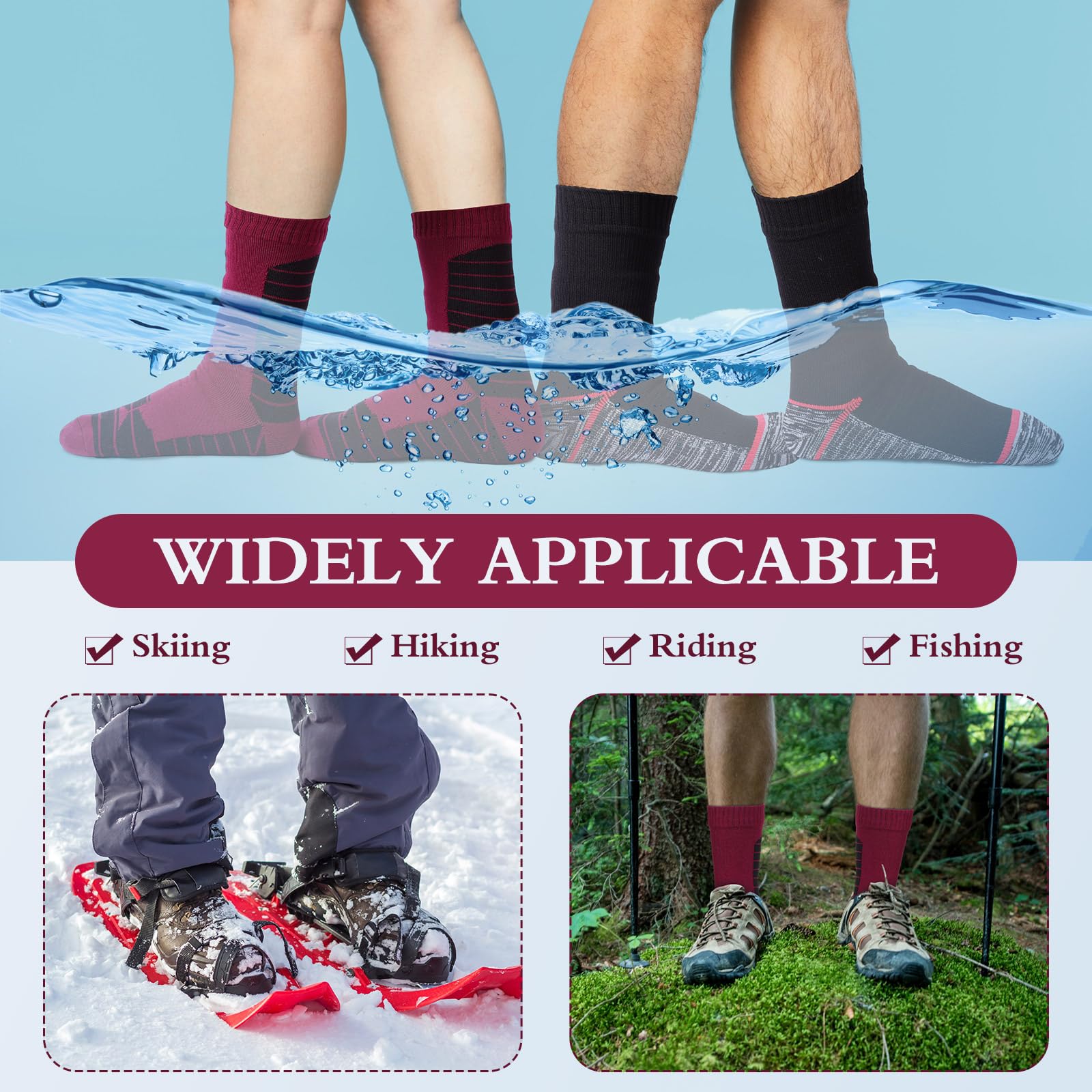 Jeyiour Chaussettes Style de design Homme (lot de 2)
