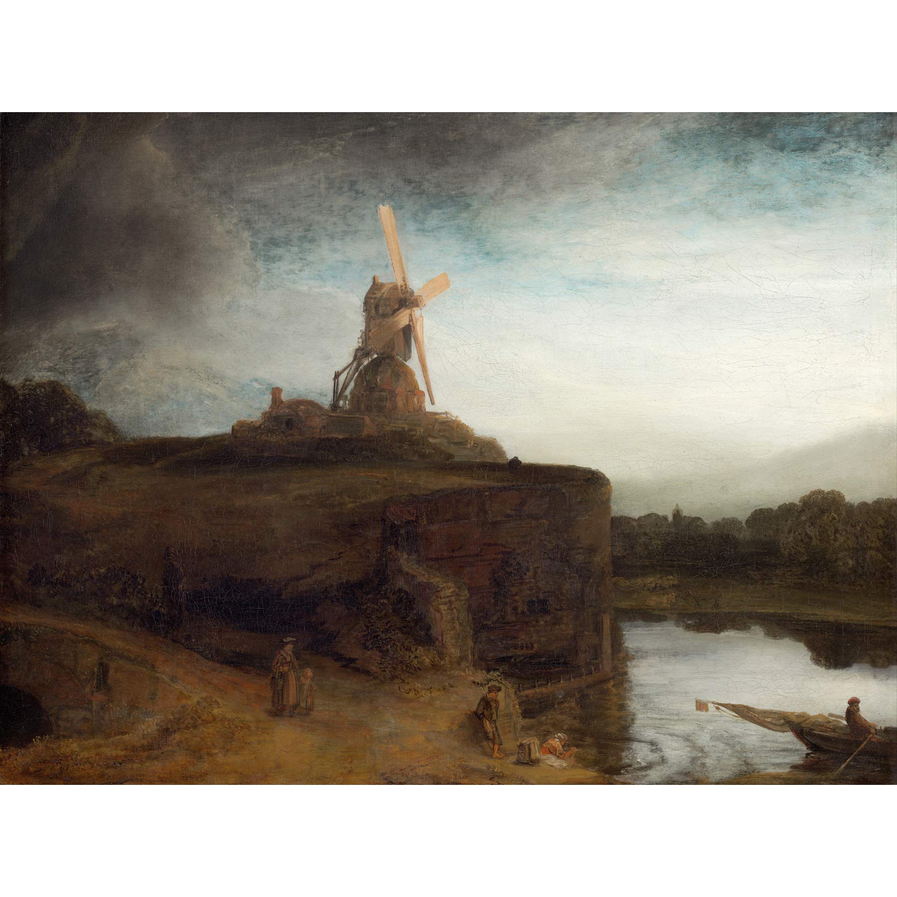 Rembrandt The Mill Baroque Old Master Large Wall Art Print Canvas Premium Poster Mural