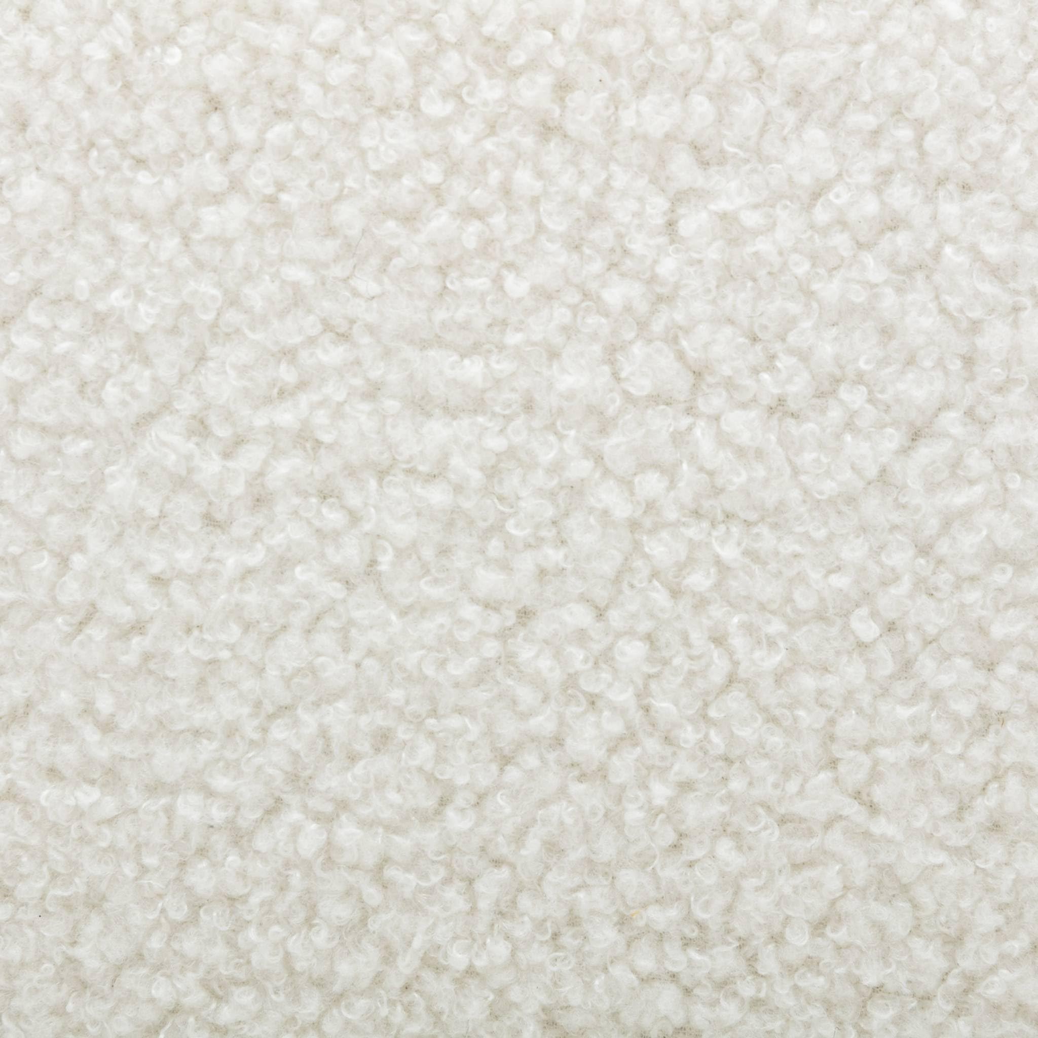 sweeek Kindersessel aus Holz und weißem Teddy Bouclé-Stoff, ISAK L 47 x T 43,5 x H 50cm