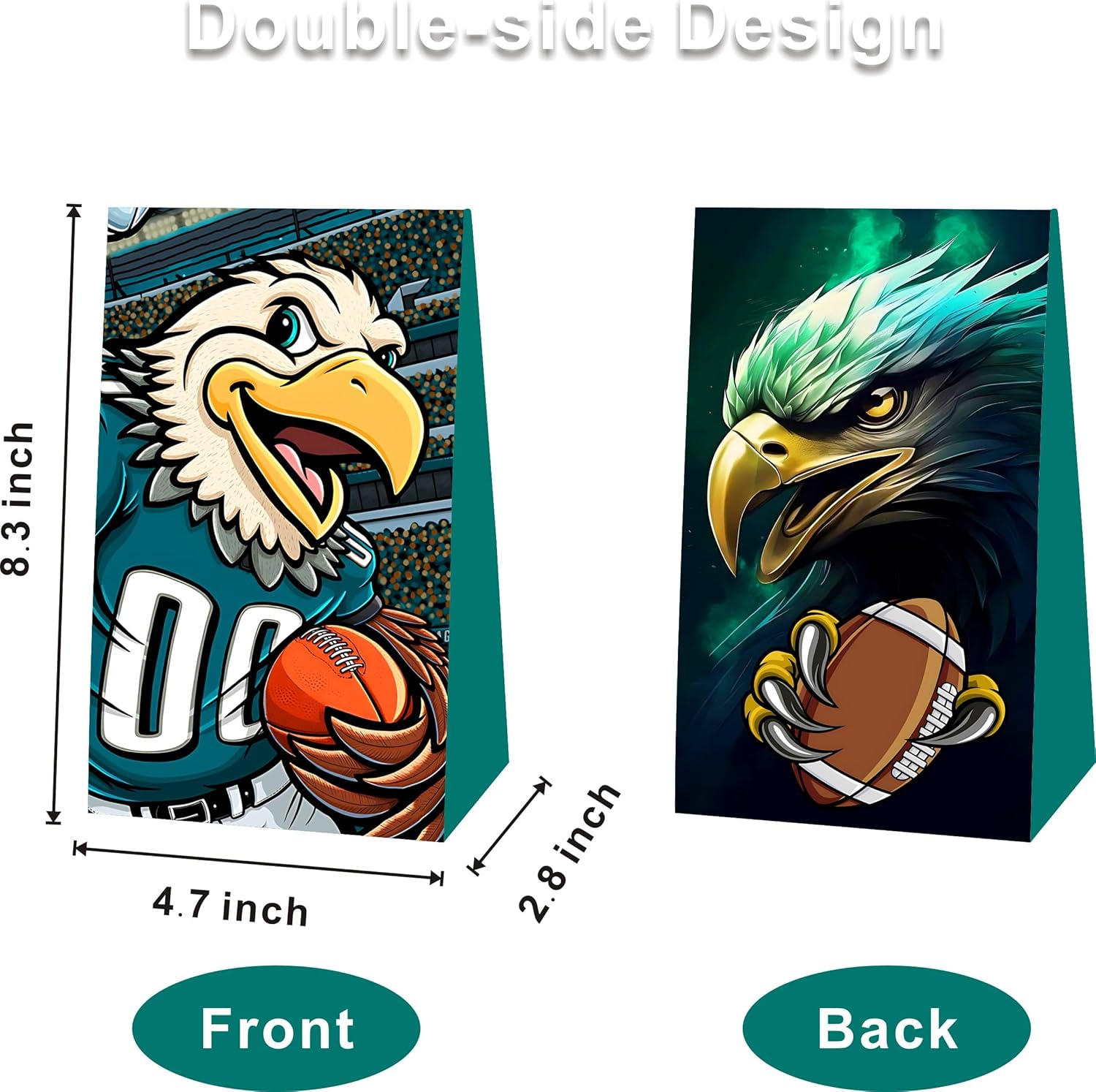 WPVTRA 12Pcs L-Y Gift Football Bag,Football Party Decoration Bags,Gift Bags for Boys Girls Birthday,Party Supplies and Gifts. - Image 2