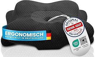 Orthopädisches Nackenstützkissen bei Nackenschmerzen aus hochwertigem Memory Foam - Ergonomisches Nackenkissen - Kopfkissen für Seiten-, Rücken- & Bauchschläfer - waschbarer Bezug bei 40°C