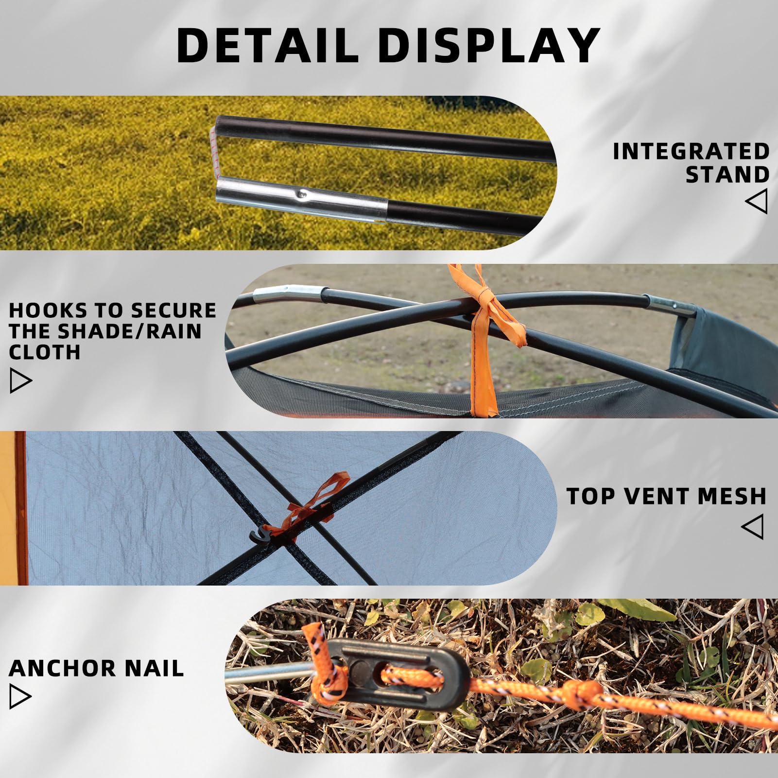 Tienda de campaña para tres personas de 7 x 6 x 4.4 pies, tienda de campaña impermeable para acampar y senderismo, para ser utilizada por tres personas, ligera y duradera