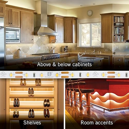 Miniatura 5 de Armacost Lighting Cinta de luz LED RibbonFlex Pro, luz diurna (6500 K), 60 LEDsM, 32.8 pies (32.8 ft) 12 V, 182251