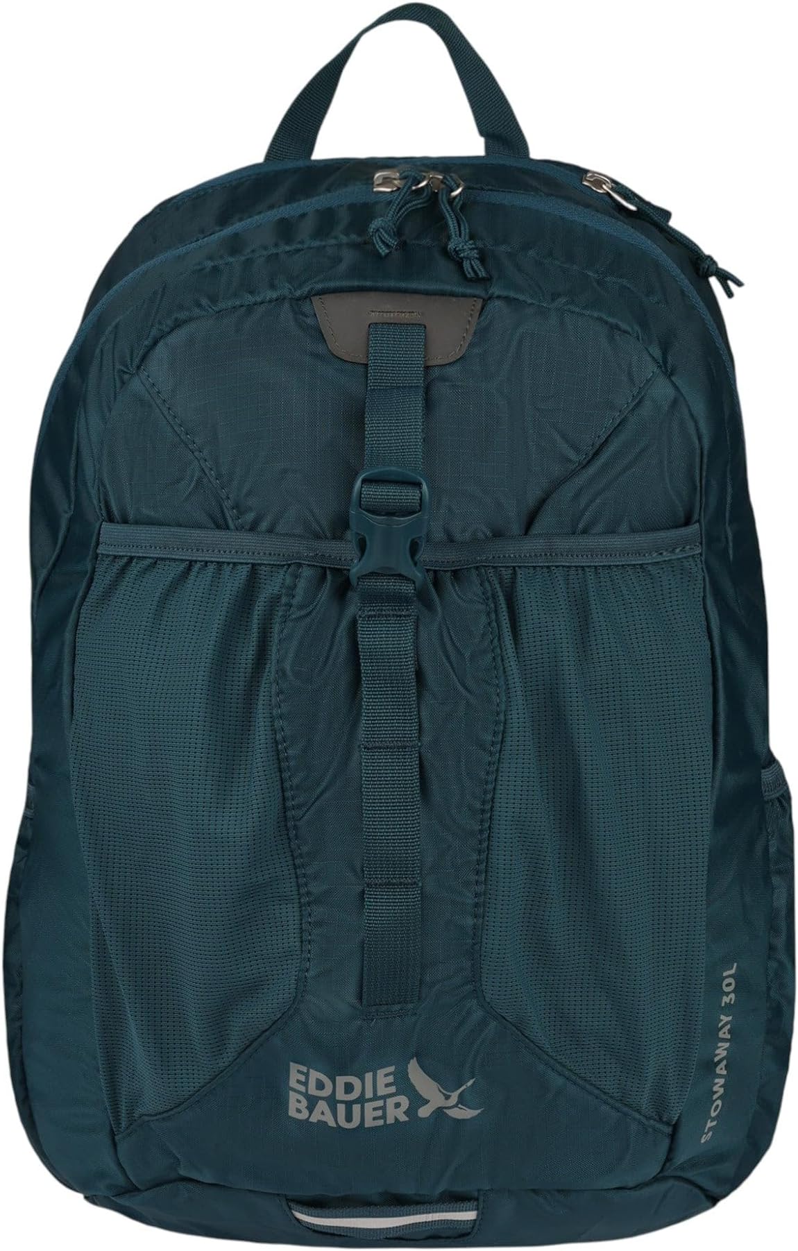 Eddie Bauer Stowaway Packable Backpack | Travel | Outdoor | Lightweight | Foldable | Durable | Ripstop Polyester | 30L - Marine