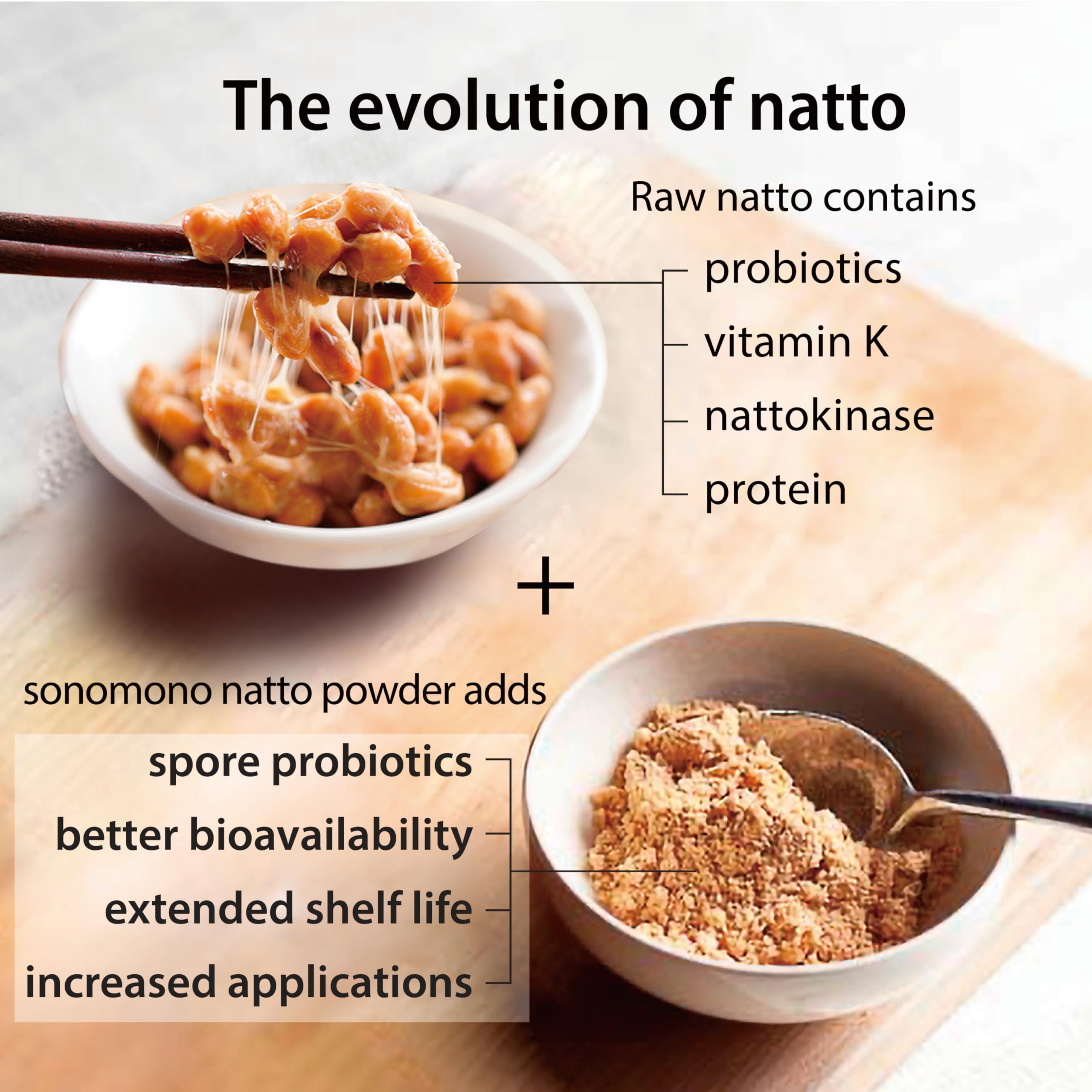 Amazon.com: Japanese Natto Mild Flavor, Fermented Soybean Powder