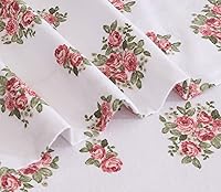 Vista 6 de RUVANTI Flannel Sheets Twin Size - 100% Cotton Double Brushed Twin Sheets Set, Deep Pockets 16 Inches, All Seasons Breathable & Extra Soft Bed Bali