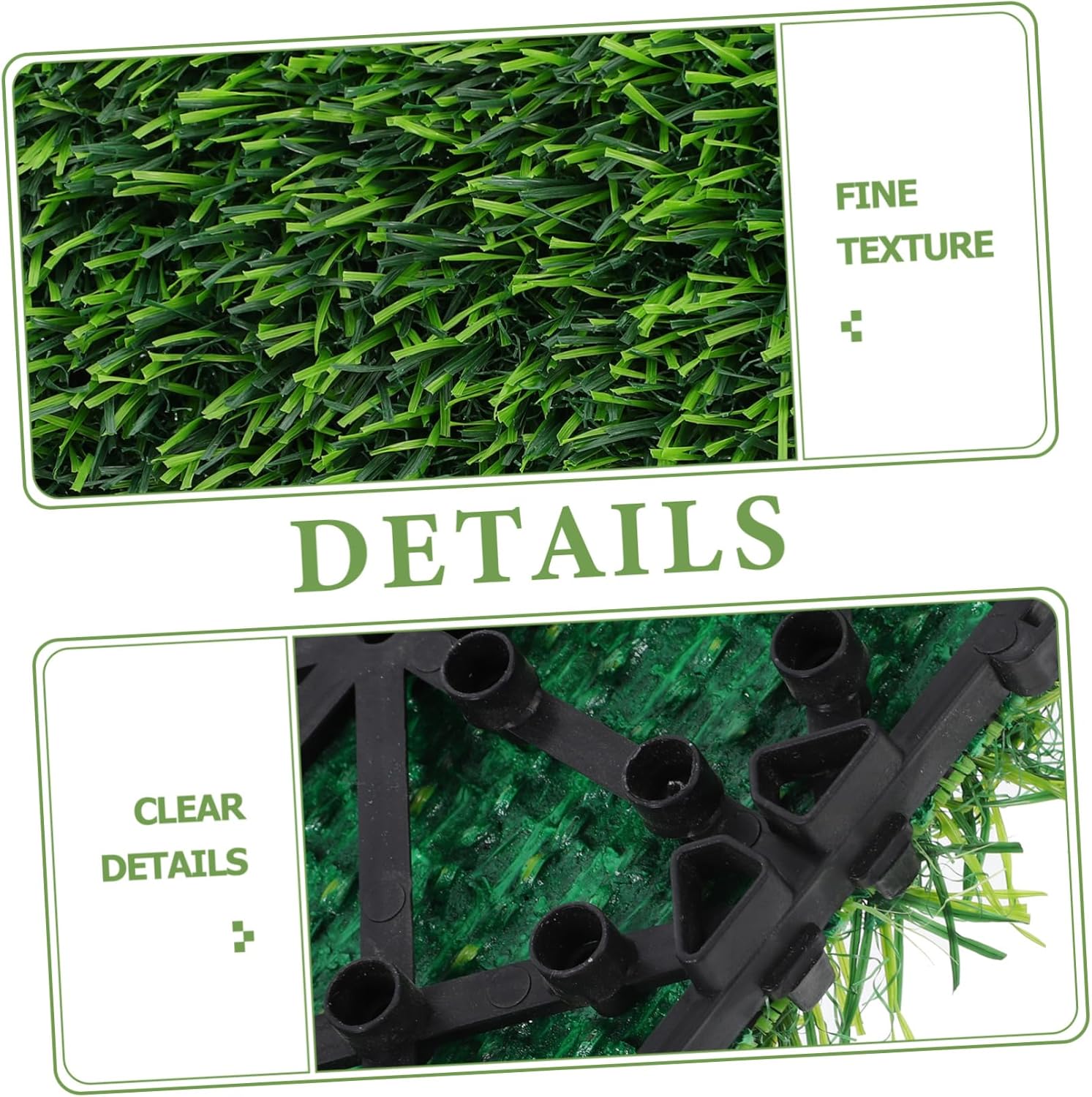 NUOBESTY 4pcs Artificial Grass Mat for Dogs Realistic Green Turf Squares Easy to Clean Potty Training Rug for Outdoor Use for Patios and Lawn Decoration