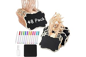 Hanging Wooden Chalkboard Signs and Markers