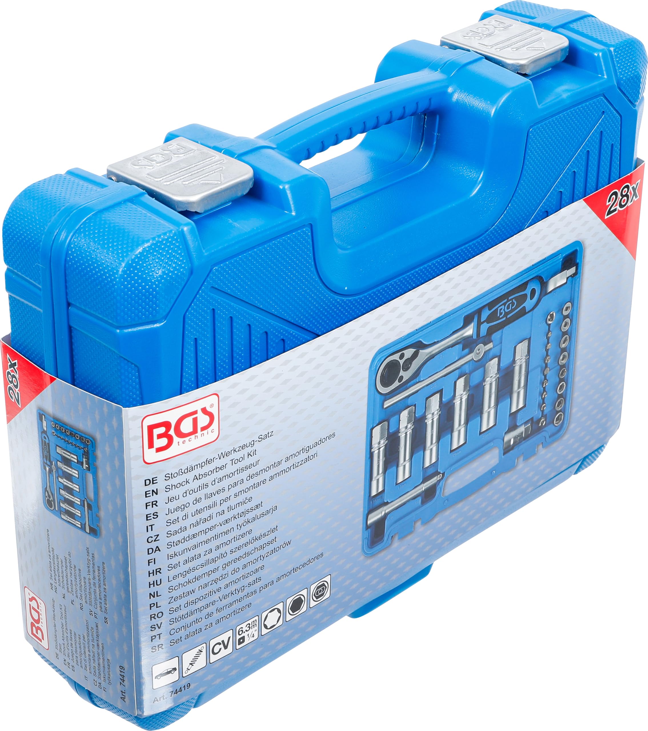 BGS 74419 | Set di utensili per smontare ammortizzatori | 28 pz.