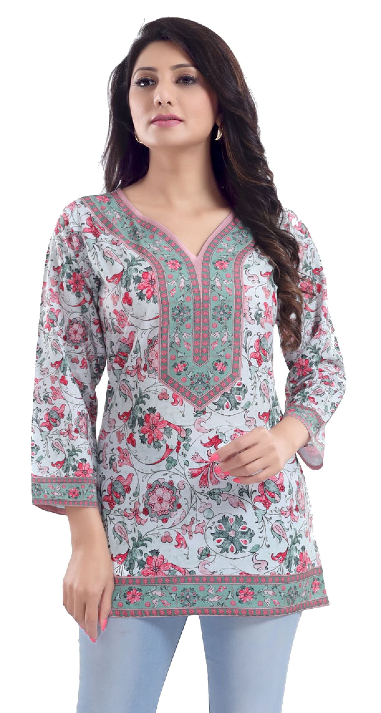 meher Impex Women's Girls Poly Crepe Digital Printed Top-picture-26
