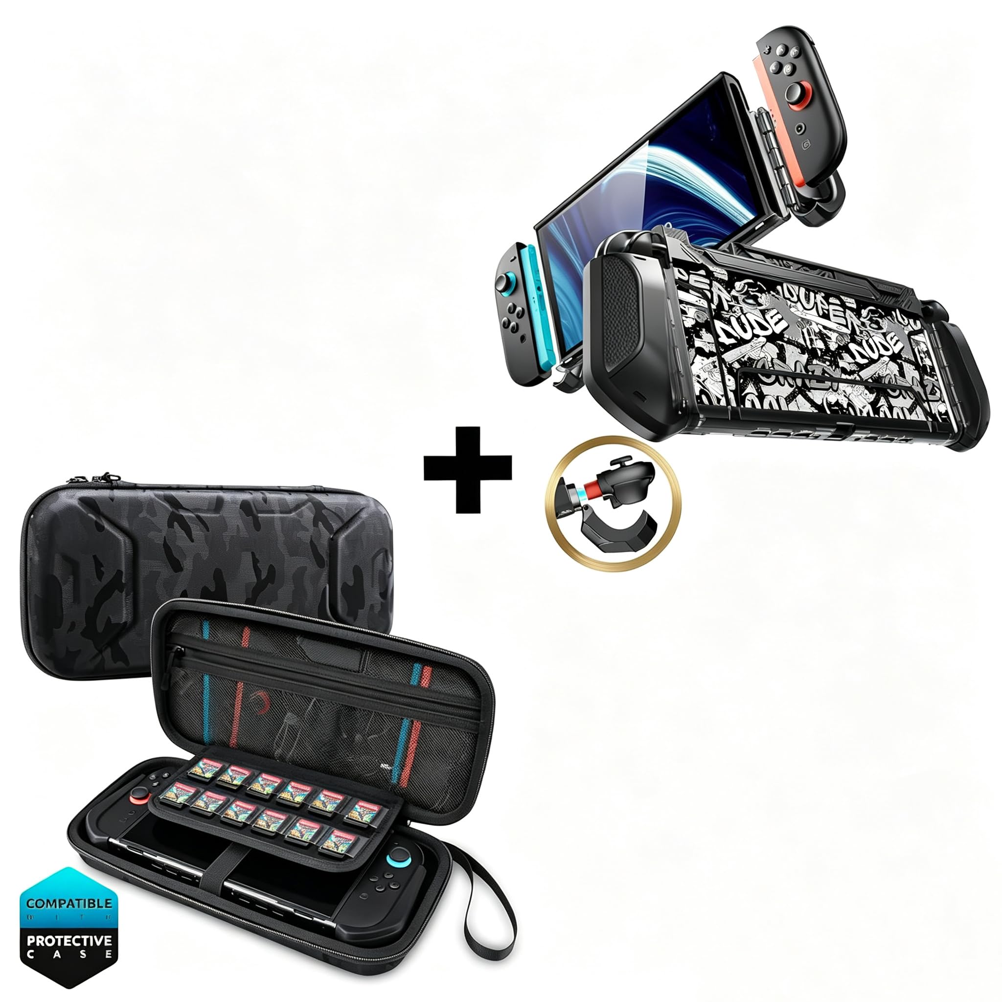 Mumba Save 6% to Buy Together Nintendo Switch 2 Case Skidz & Nintendo Switch 2 Plus Carrying Case Stealth