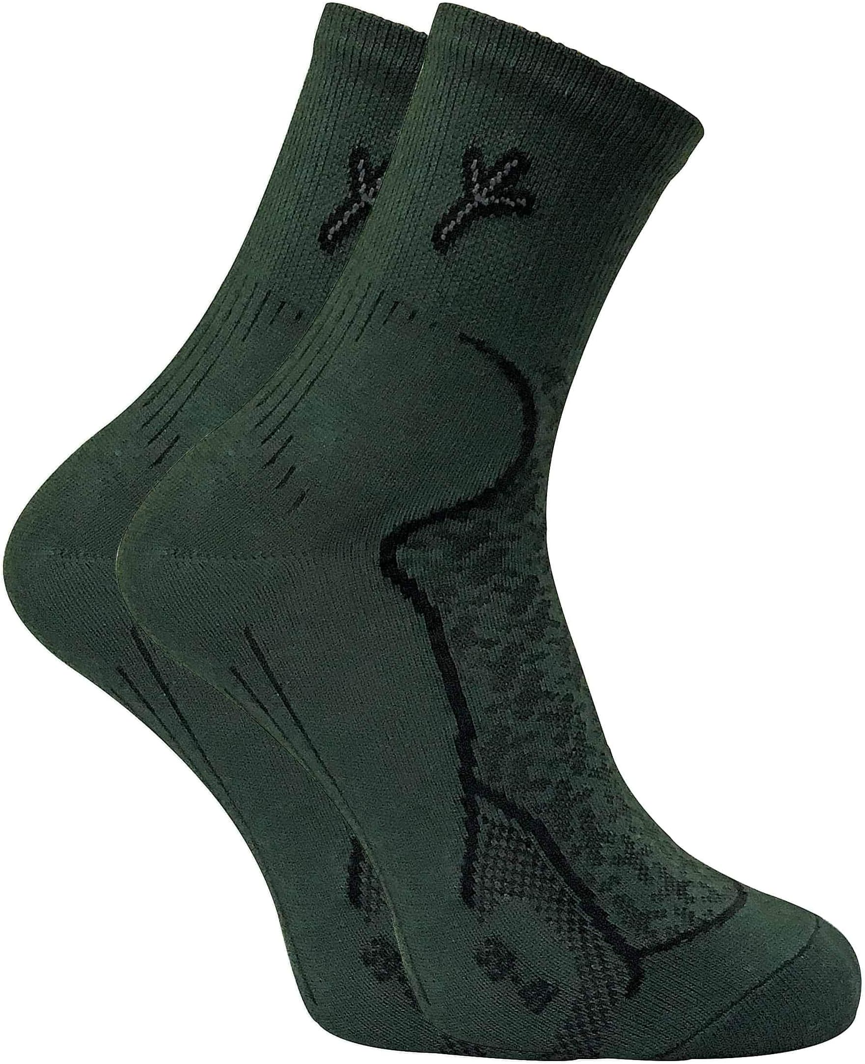 Dr Hunter2 Pairs Mens Antibacterial Anti Fungal Odour Cotton Walking Hiking Boot Socks with Silver Technology