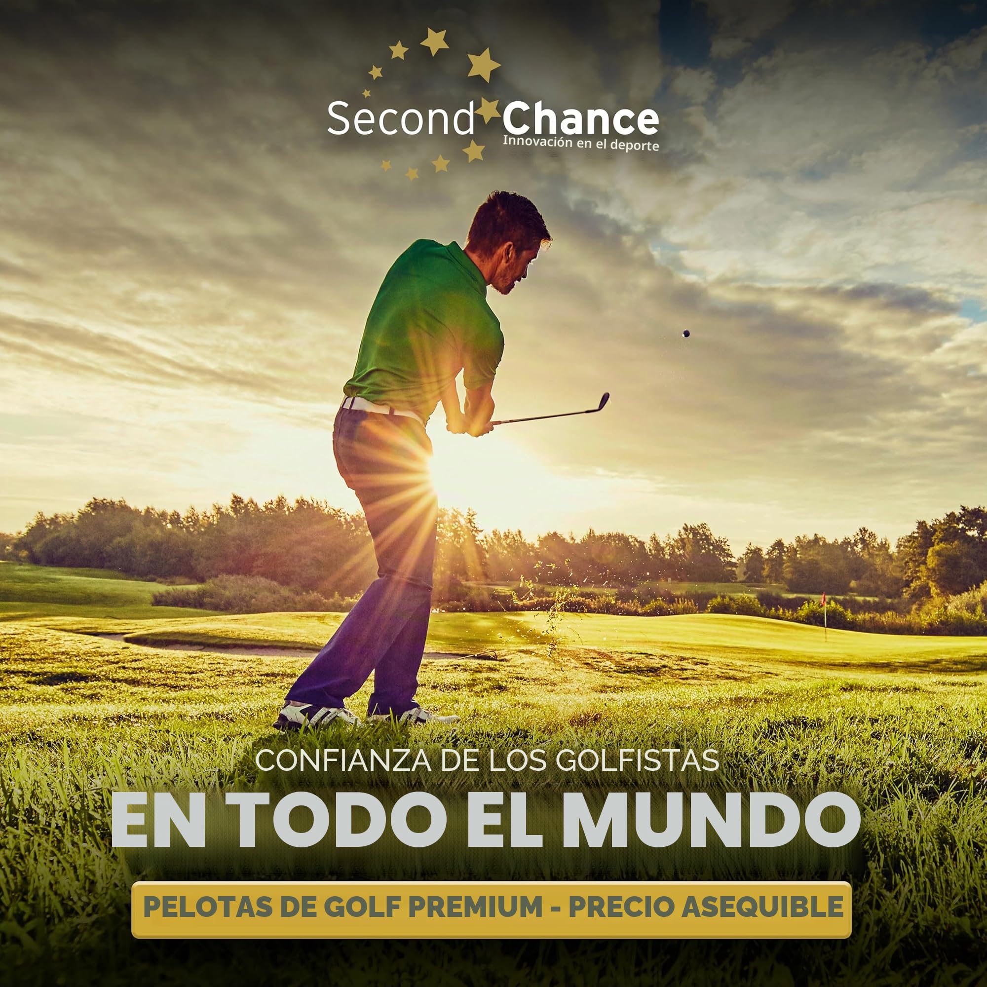 Second Chance Lake - Pelotas de Golf con Bolsa de Transporte Reutilizable – Elija 25, 36, 50 o 100 Pelotas de Golf, lakeball