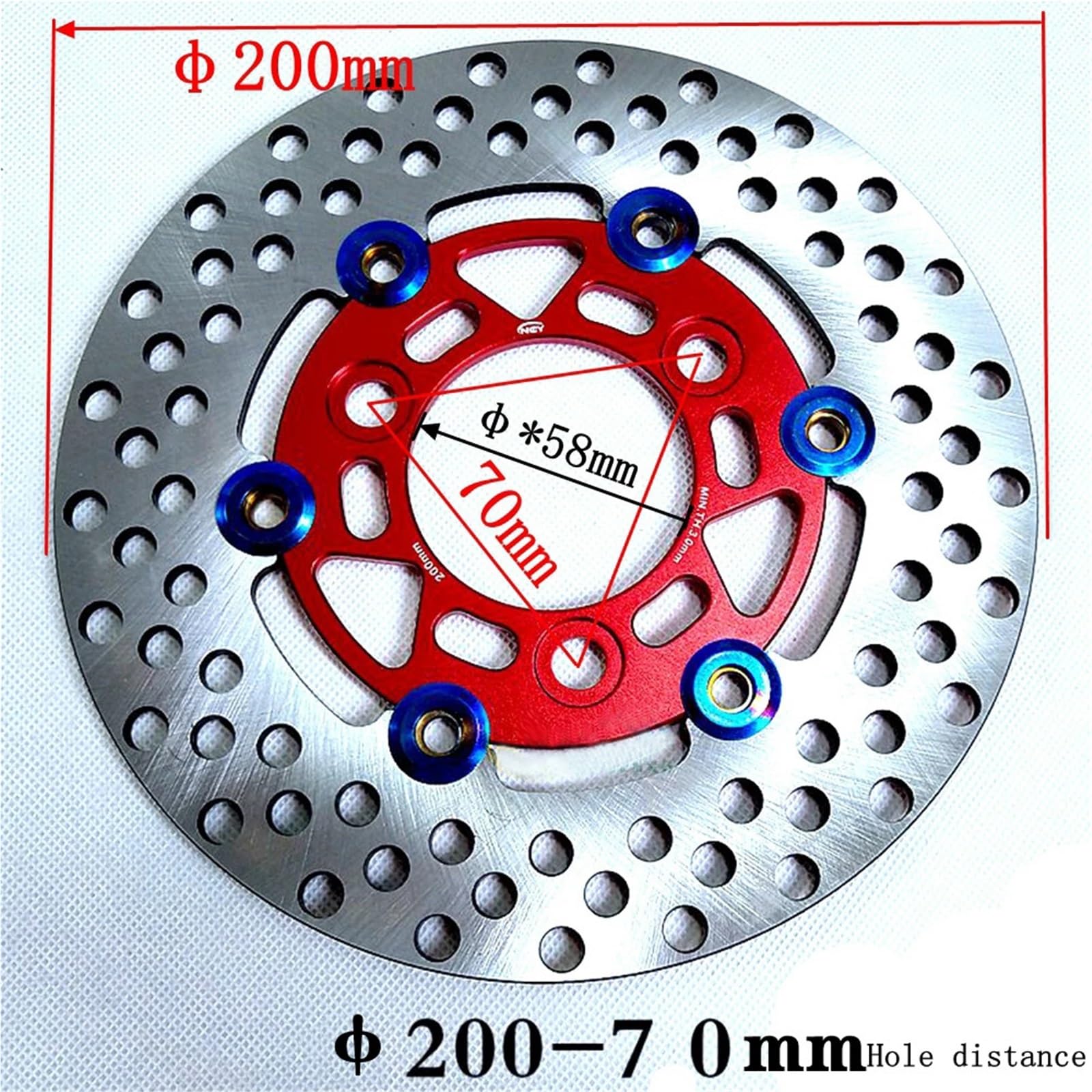 Disco Freno Per Moto E Scooter 200 Mm*70 Mm Disco Flottante Adatto Per Honda Adatto Per DIO Adatto Per Yamaha Adatto Per Aerox Disco Freno Anteriore Moto(200mm black)