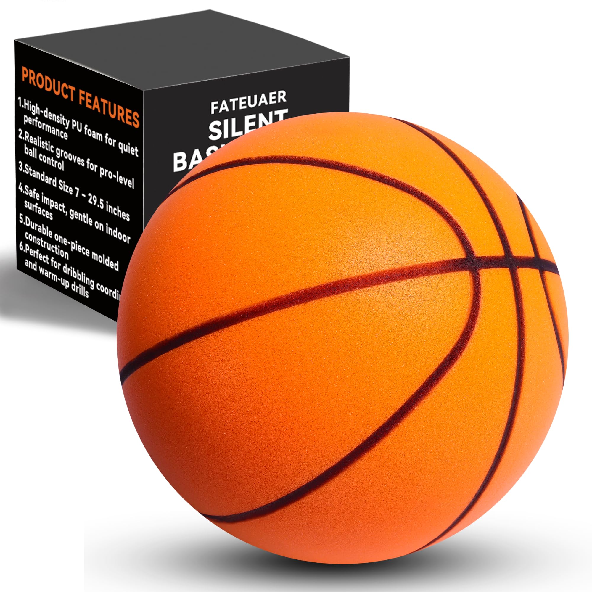 Ballon de basketball silencieux taille 7 en mousse pour jouer en appartement sans bruit - 8