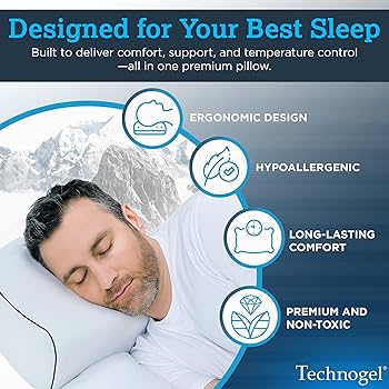 Amazon.com: Technogel Contour Pillow with Cooling Gel