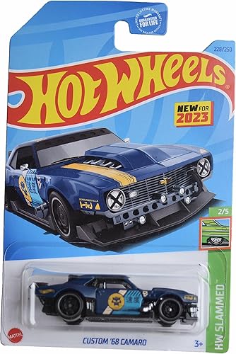Hot Wheels Custom '68 Camaro, HW Slammed 25 Azul 228250