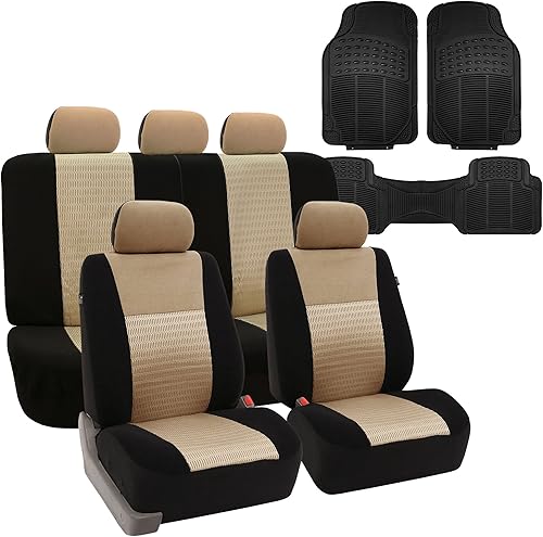 Fundas para asiento de coche elegantes y modernas, compatible con el airbag y banco con separaciĂłn FH-FB060115FH GROUP, Beige Fundas para asiento de coche elegantes y modernas, compatible con el airbag y banco con separaciĂłn FH-FB060115FH GROUP, Beige