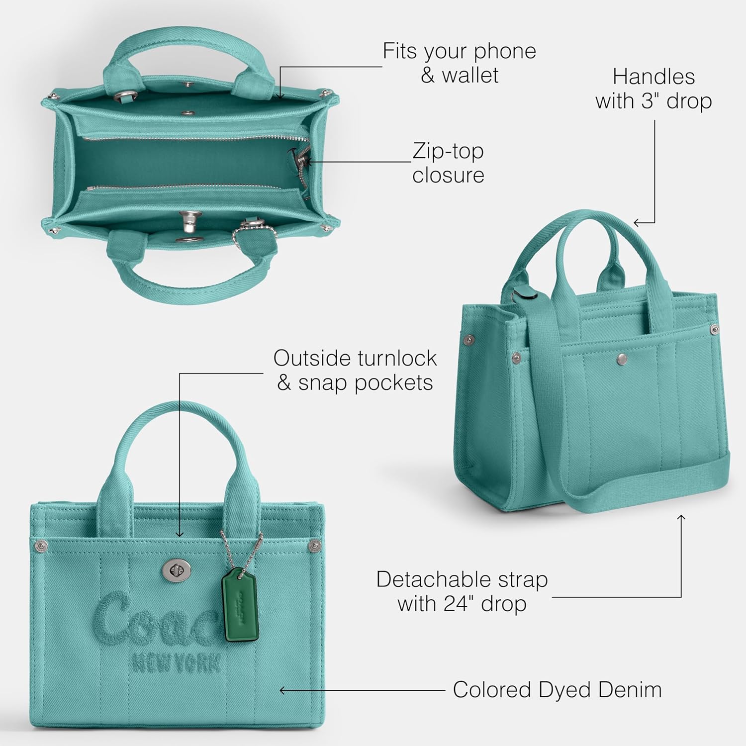 COACH Women's Leopard Cargo Tote 20 - Image 3