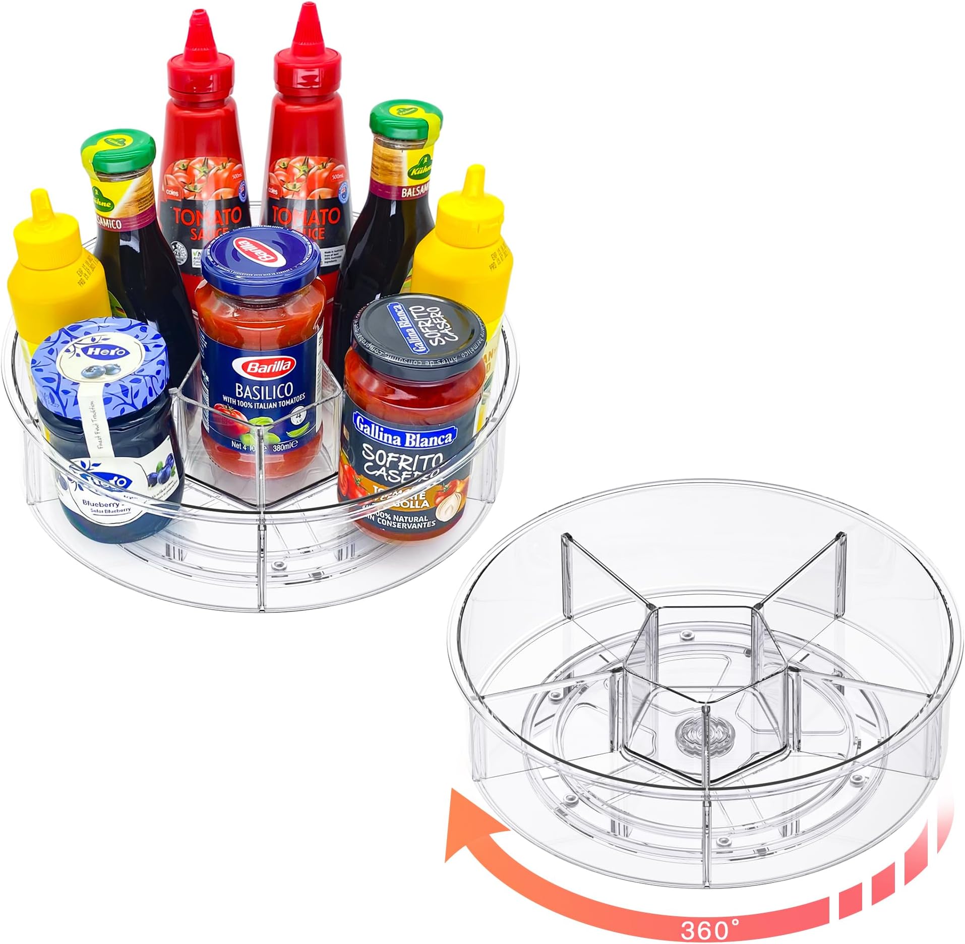 RUAFOX 12” Large Lazy Susan Turntable Non Skid Spinning