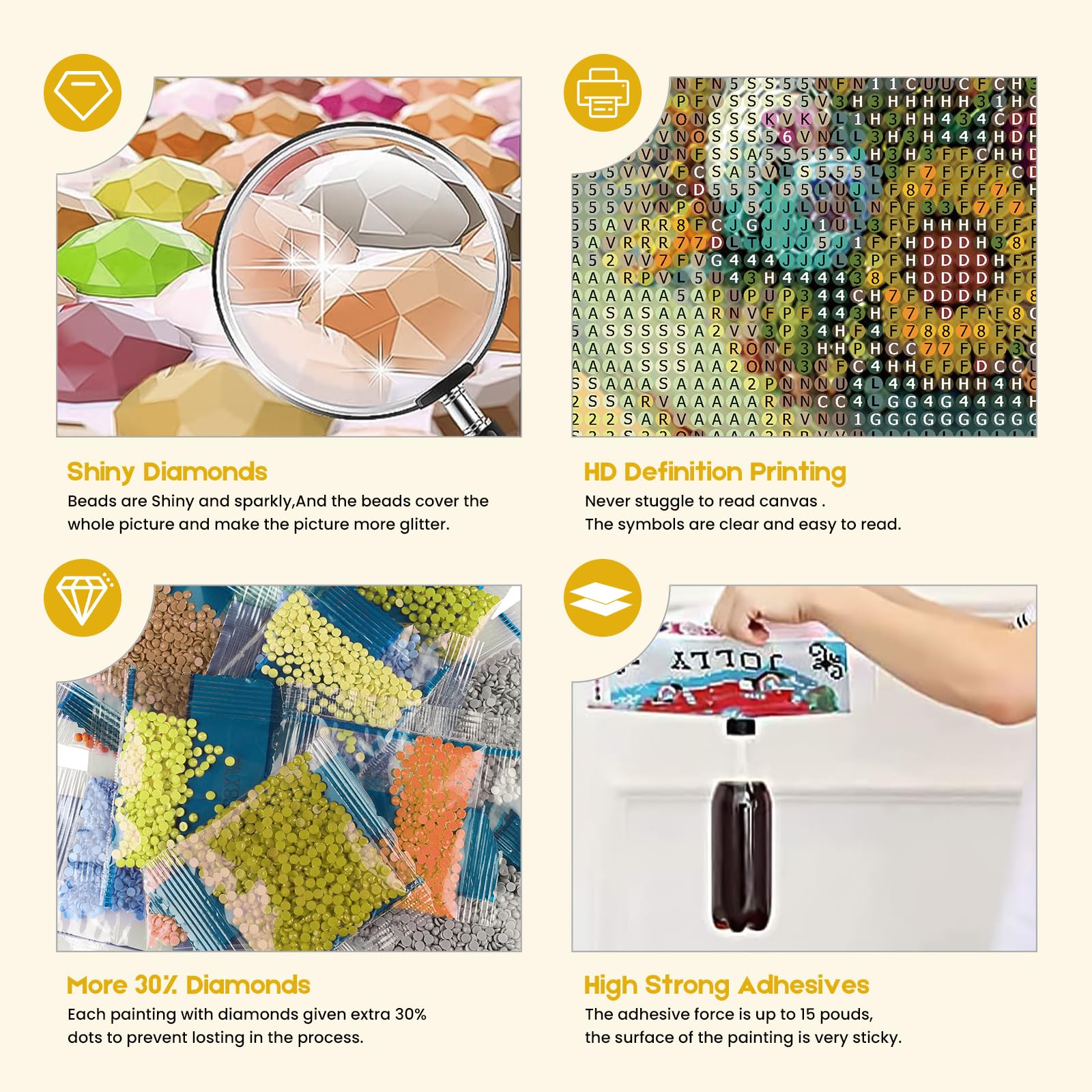 EOBROMD 5D Diamant Painting Set – Niedliches Kuhjunges, 30x30 Cm, DIY Bild Für Wanddekoration