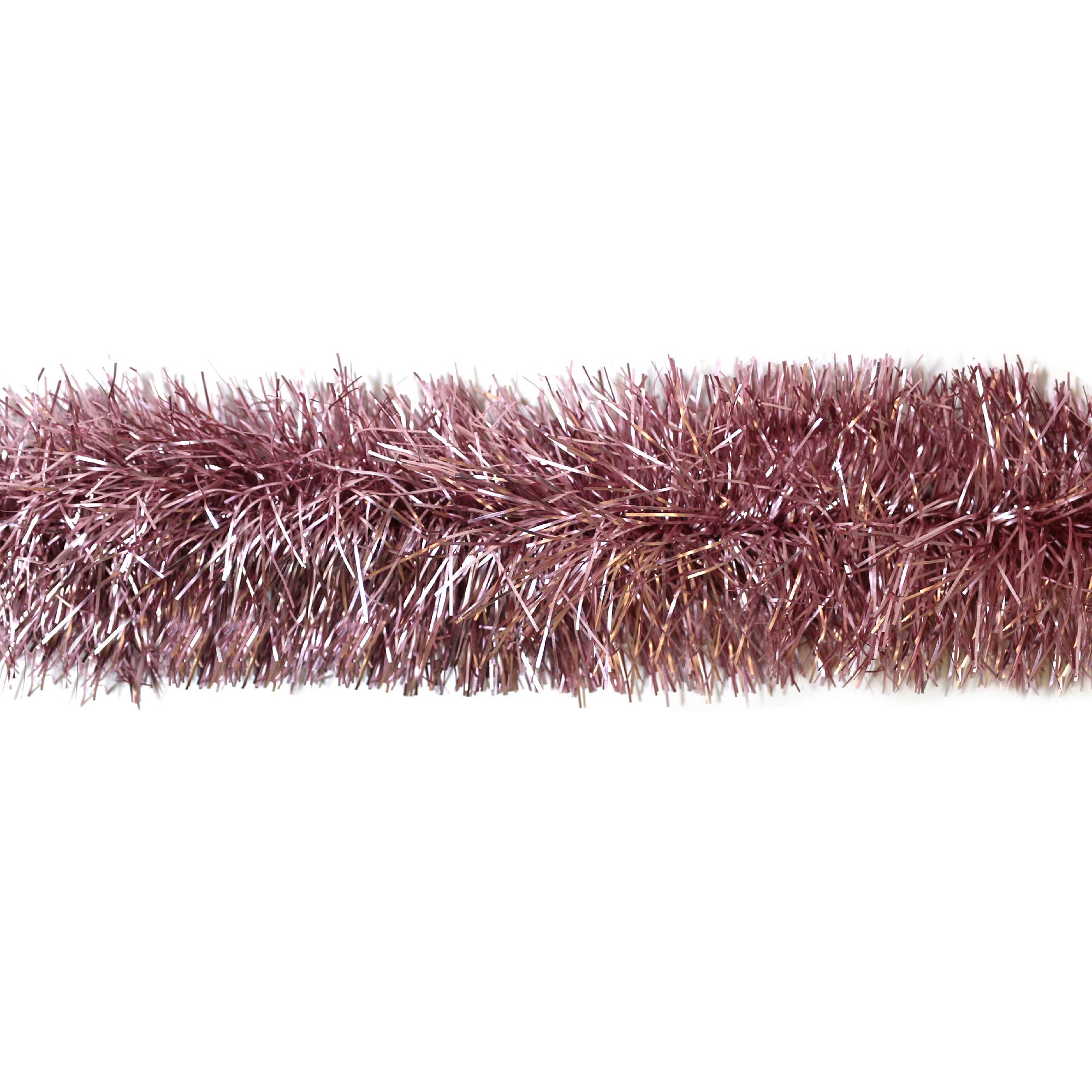 Dusty Rose Pink Blush Sparkling Christmas Tree Tinsel Decoration (2 Meters)