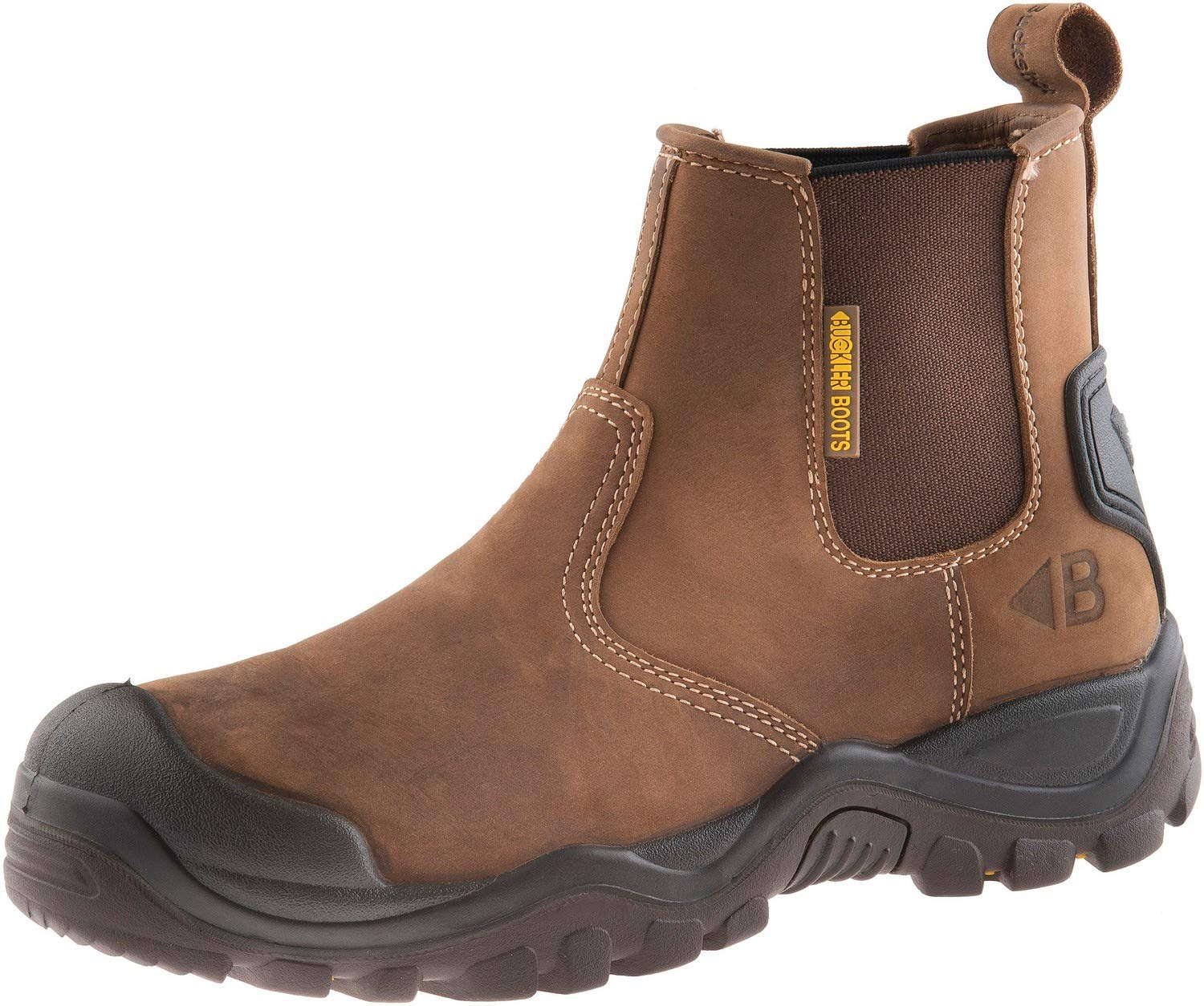 BucklerBuckshot BSH006BR Dark Brown Safety Dealer Boots With Steel Toe Caps & Midsole | UK sizes 6-13