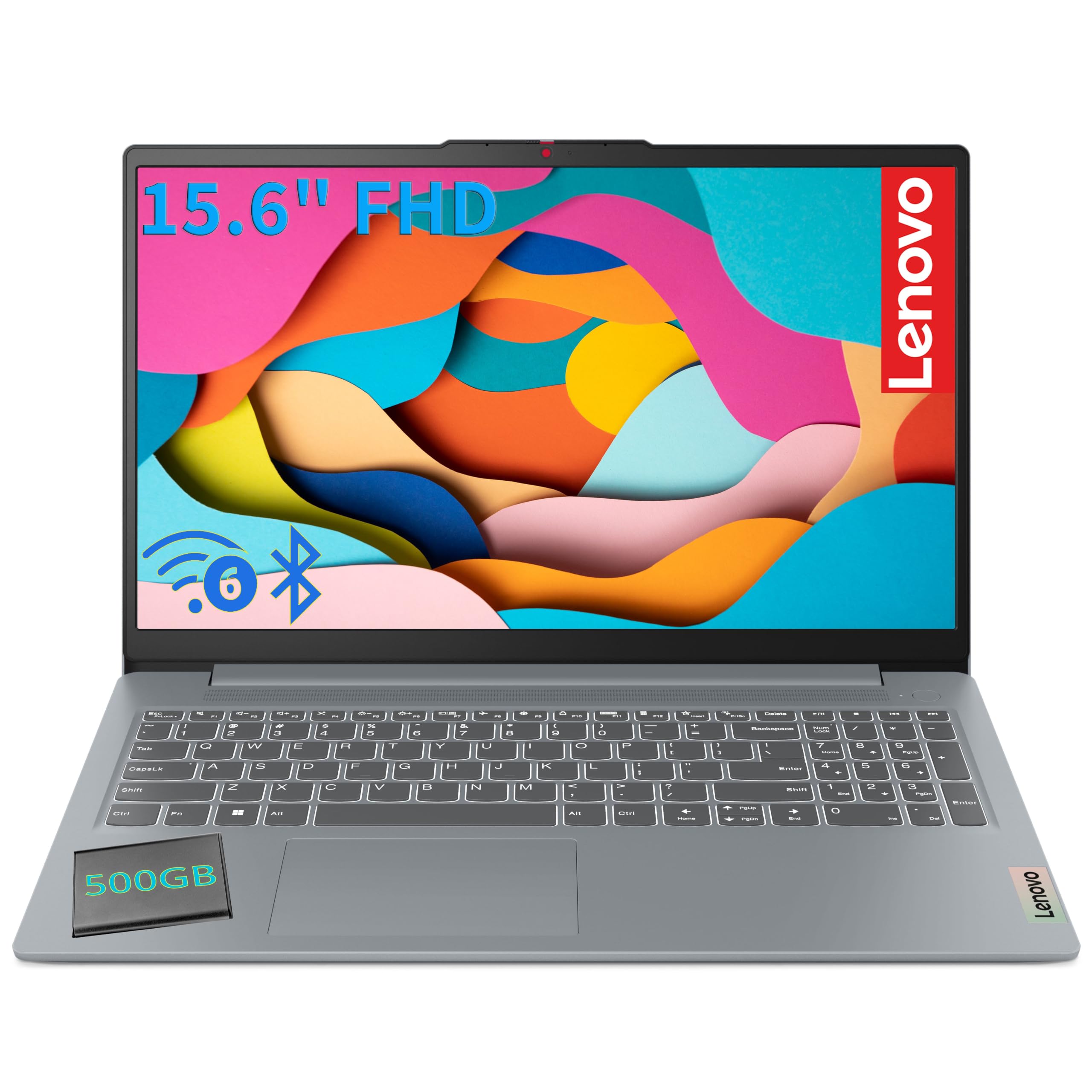 Lenovo 15.6" FHD Laptop, Intel 8-Core i3 CPU, 8GB RAM, 128GB Storage