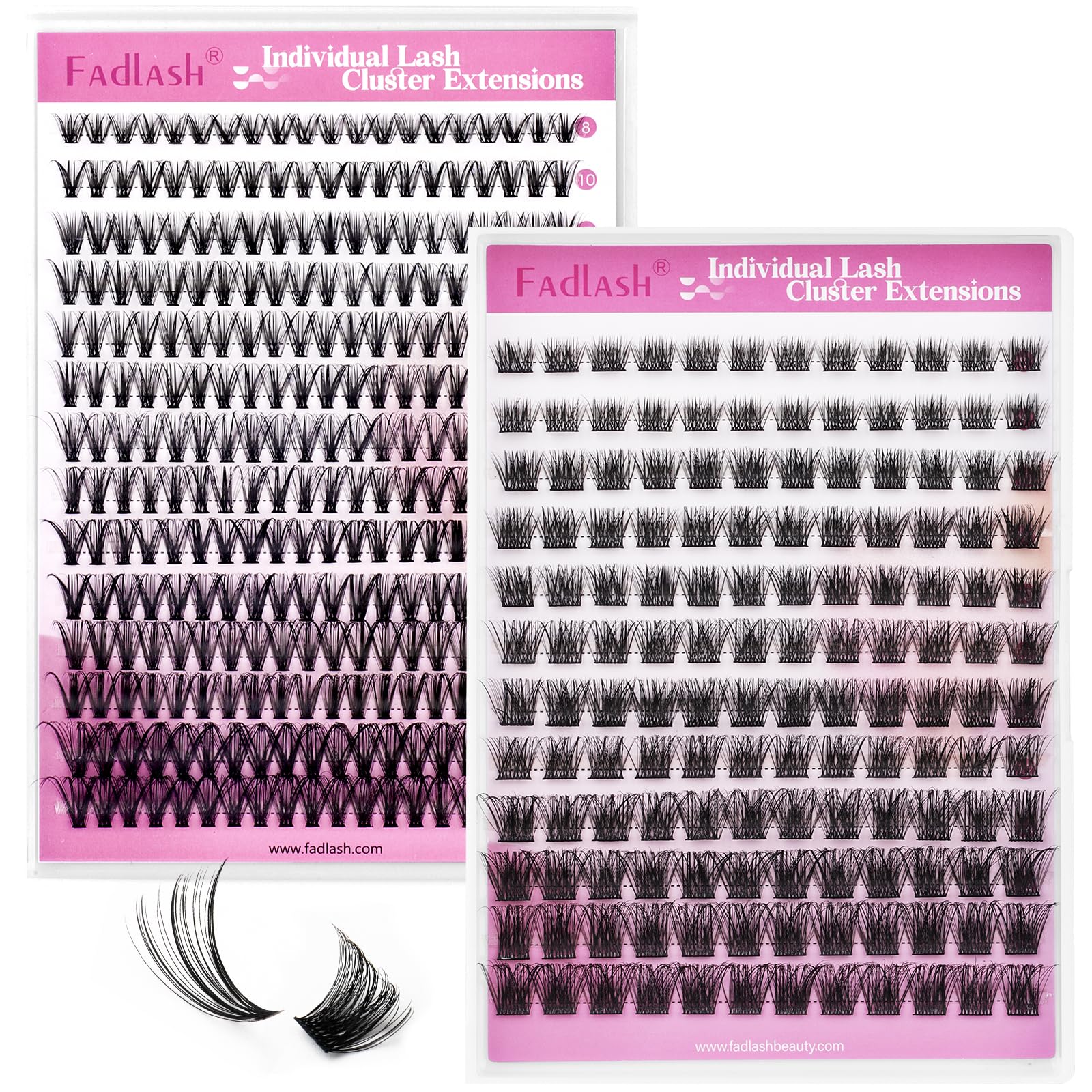 FADLASH Lash 120pcs 0.07mm D Curl 8-16mm 40D Mixed Trays Customizable DIY Eyelash Extensions for Beginners — view 60