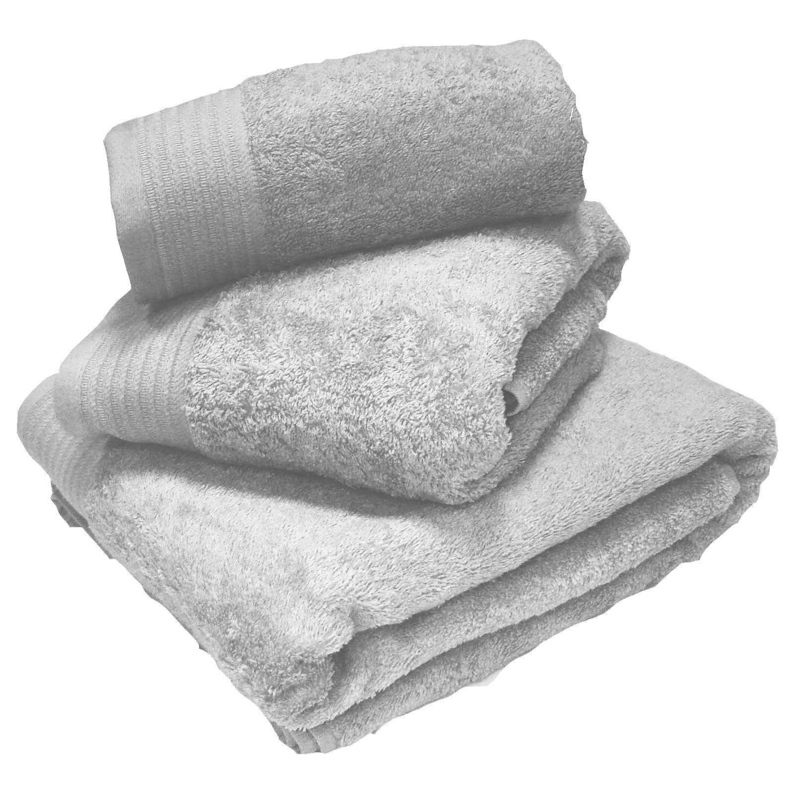 Sue Rossi Ltd Luxury 100% Egyptian Cotton Towels 600 GSM Thick Soft Face Hand Bath Towel Bath Sheet XL Super Sheet And Colours (Silver, Hand Towel)