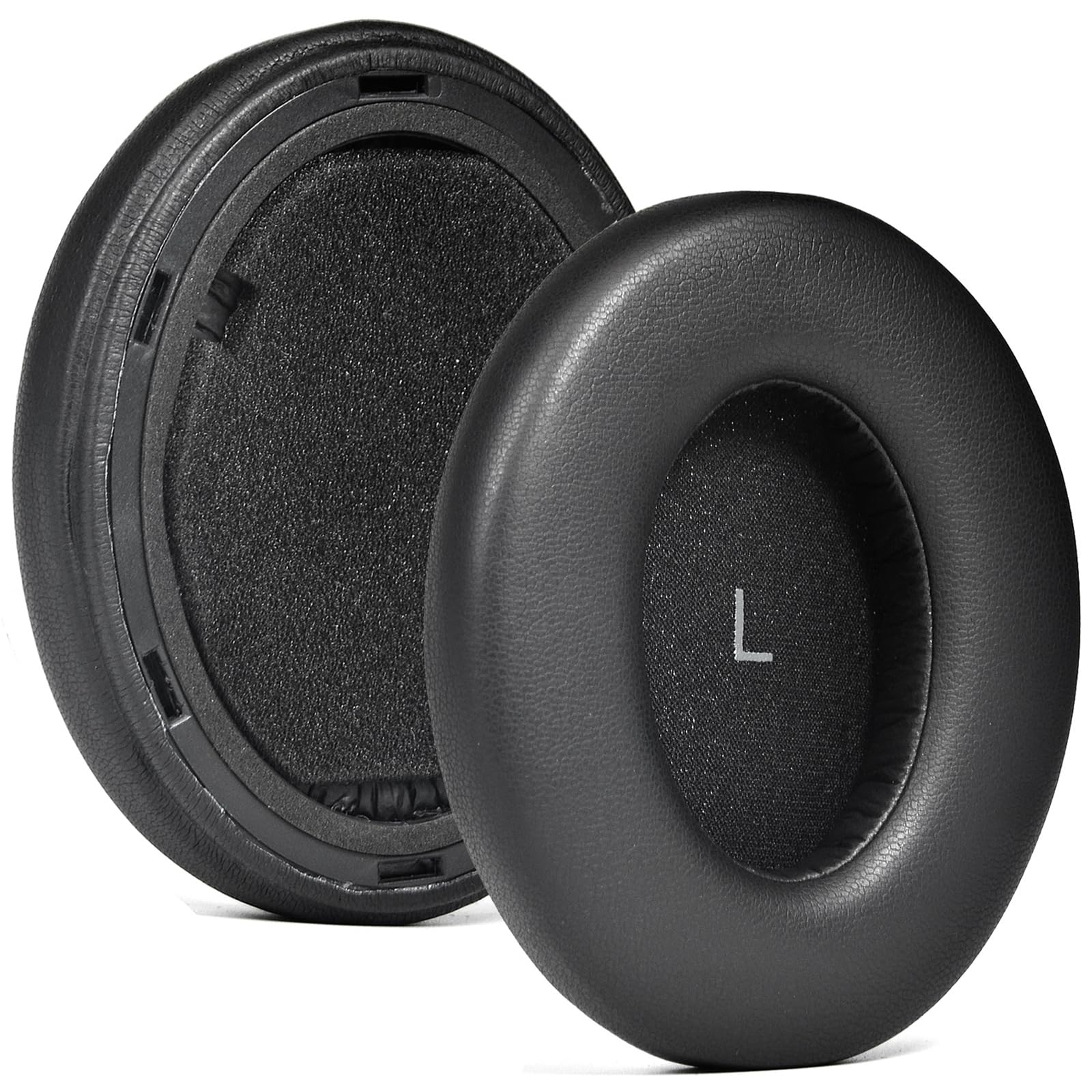 Ersatz Ohrpolster Für Sennheiser Momentum 4 Wireless – Memory-Schaum, Protein-Leder, Schwarz