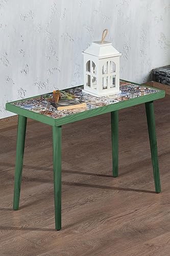 Miniatura 8 de Comfyt Mesa auxiliar, mesa auxiliar, mesita de noche, mesa anidable, mesita de noche, mesa de acento, artículos esenciales para el hogar, mesa