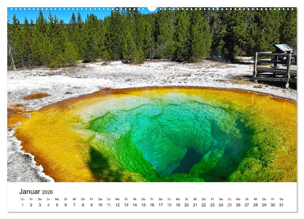 USA Nationalparks - Eine Reise durch die Vielfalt und Schönheit der Naturparks Nordamerikas (Wandkalender 2026 DIN A2 quer), CALVENDO Monatskalender: Atemberaubende Landschaften (CALVENDO Natur)