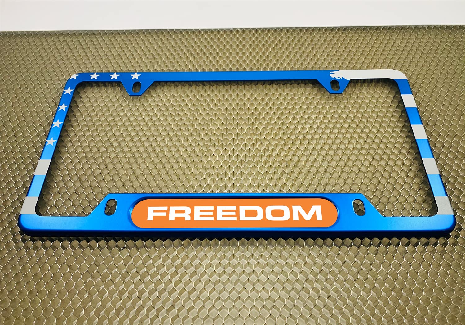 USA Patriotic | American Flag Custom Personalized Anodized Aluminum Thin Top | - Picture 129 of 133