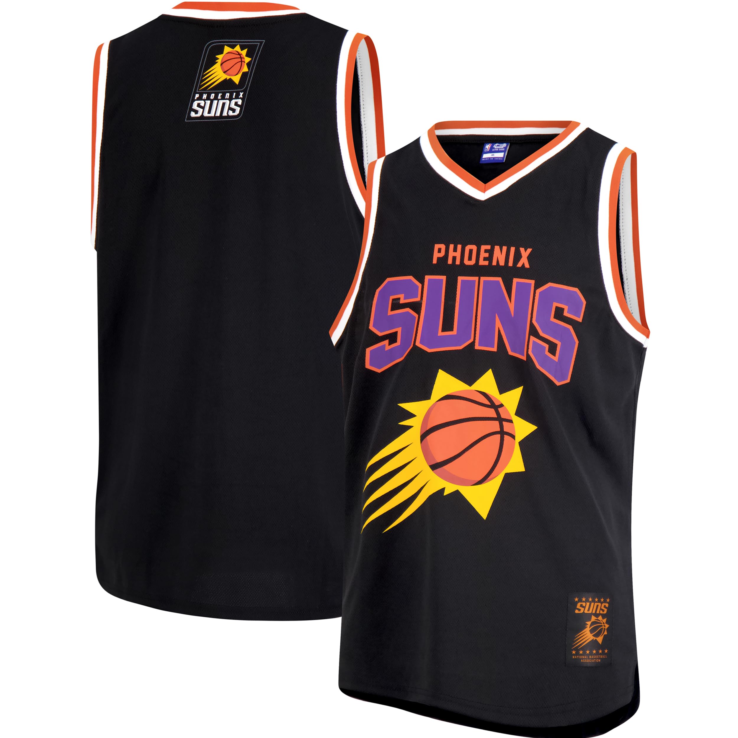 Ultra Game Men's NBA Official Super Soft Sleeveless Tank Top Muscle T-Shirt - Black