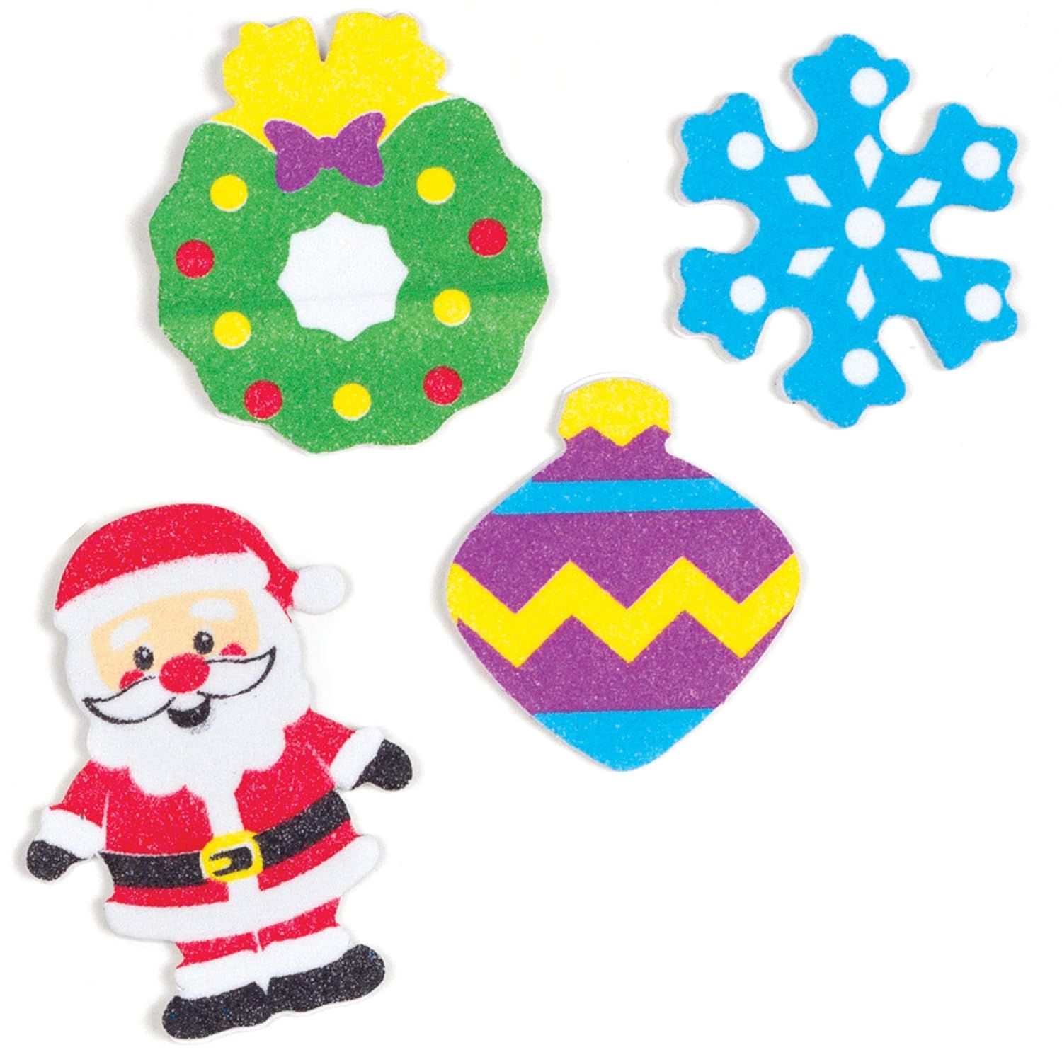 Baker Ross AT302 Christmas Foam Stickers - Pack Of 120, Festive Arts And Craft